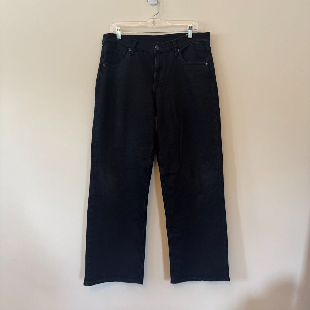 Gap 90s Loose Low Rise Black Wash Jeans Size 10 / 30 Regular